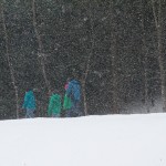 'menschen in schneegestöber 1'