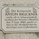 'Anton Bruckner (Komponist) in Schwanenstadt'