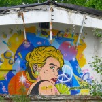 'Graffiti-Kunst vor dem Abriss'